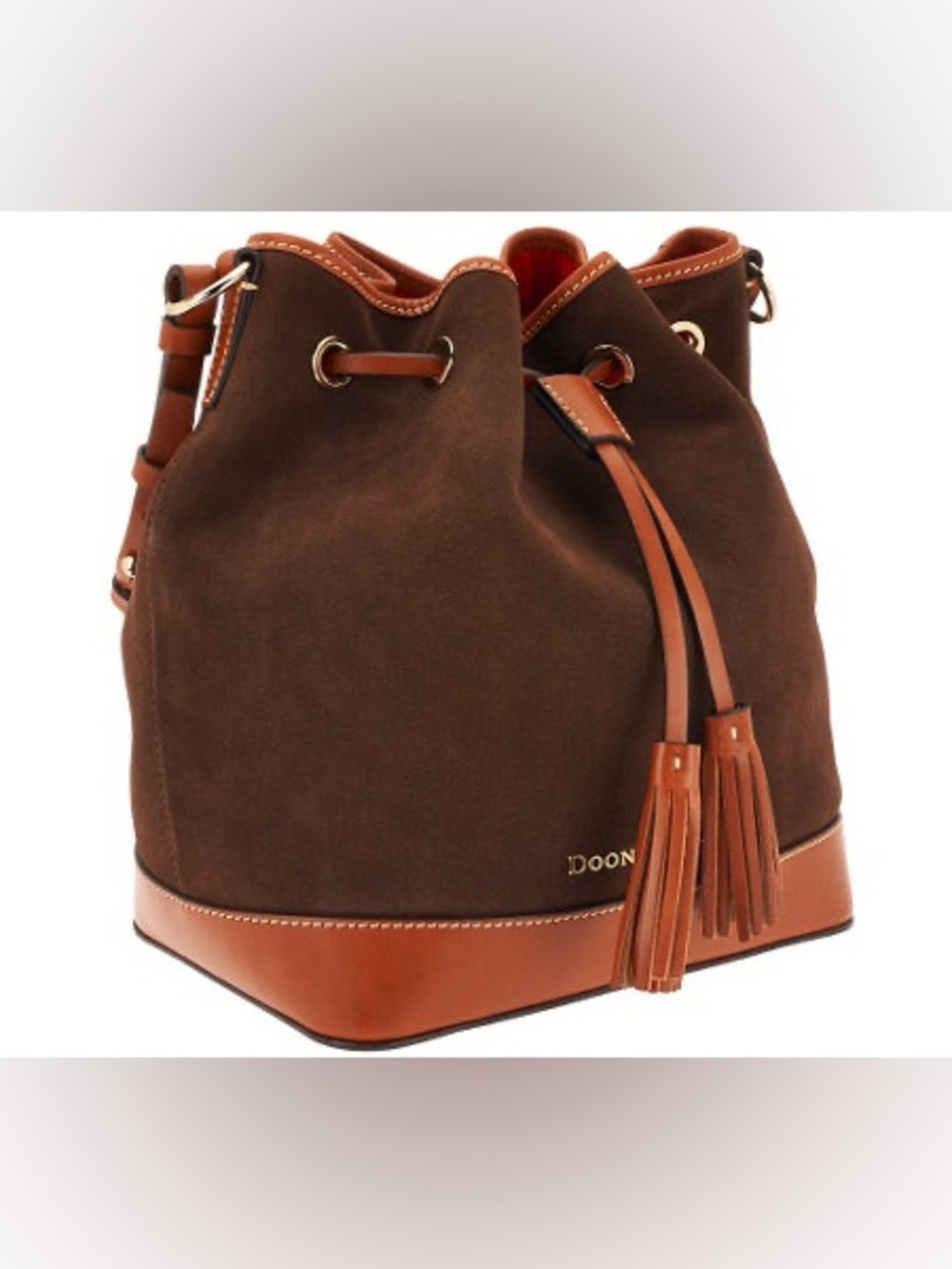 Dooney & Bourke Suede Drawstring Bucket Bag